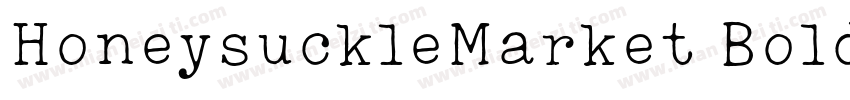 HoneysuckleMarket Bold字体转换